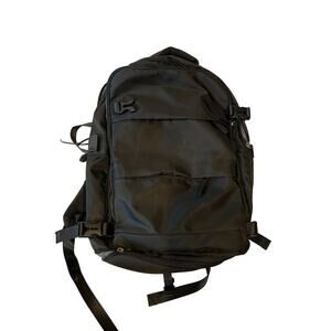 Clamshell Black Padded Computer Backpack